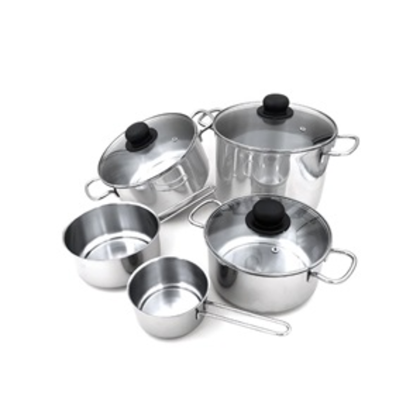 Cookware Set  - 8 Piece Set - Stainless Steel