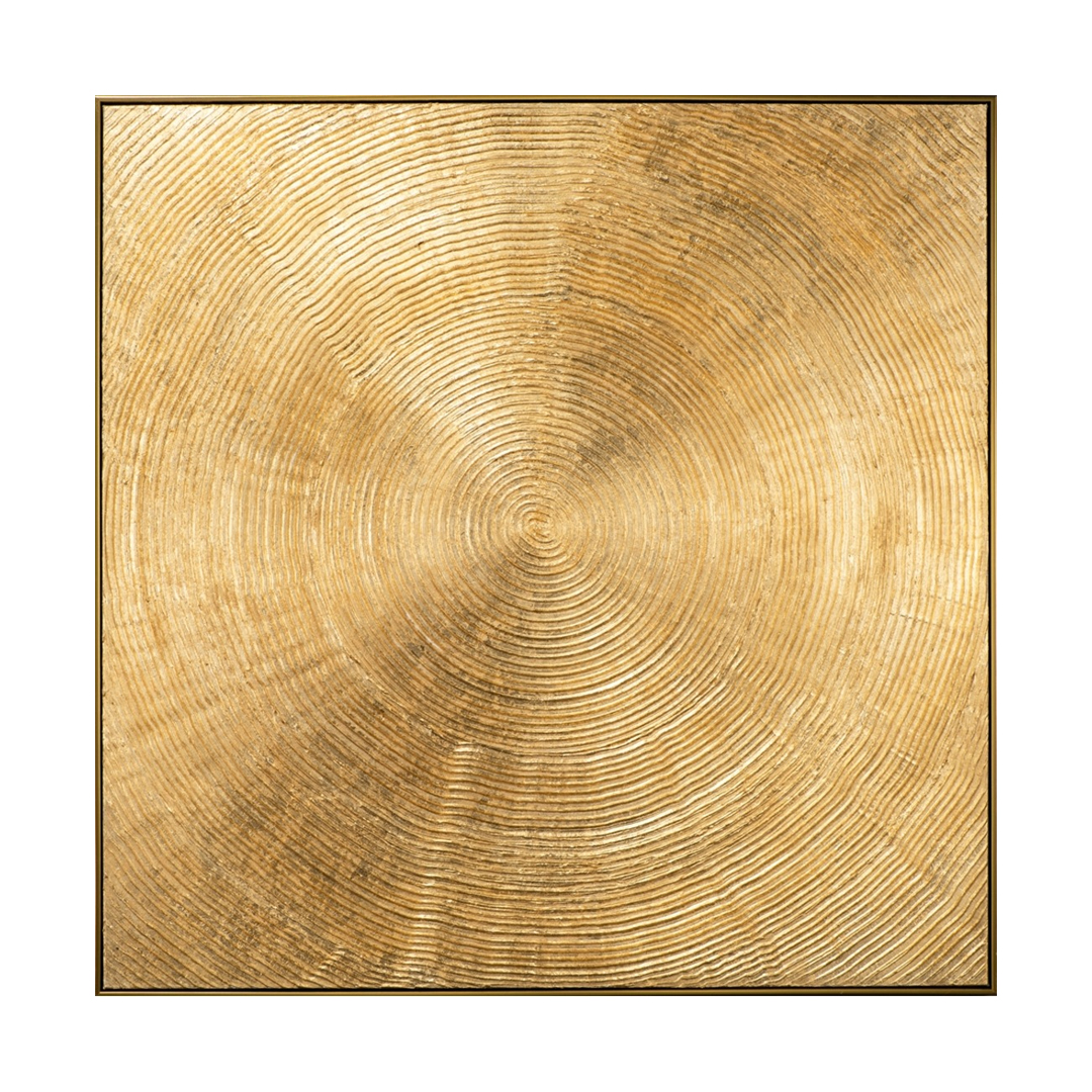 Golden Rays Acrylic Painting 102.5x102.5 cm