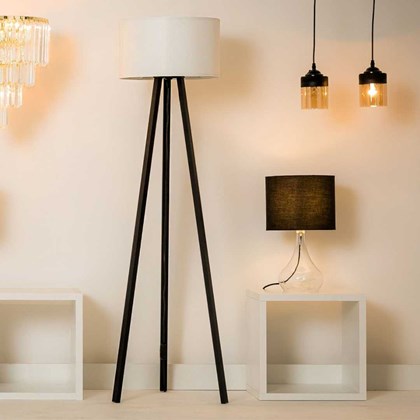 Floor Lamp Piko - Black & White