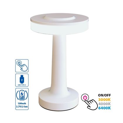 Julie LED Desk Lamp – White