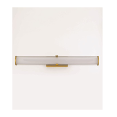 Wall Light Sandy Gold Metal and Clear Line Glass IP20