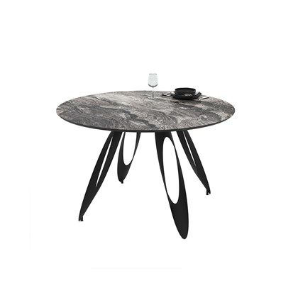 Dining Table Round 130x130x76cm - Cosmos Gloss