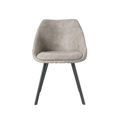 Dining Chair Microfiber Light Grey.