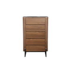 Tallboy Walnut Veneer with Ceramic Top