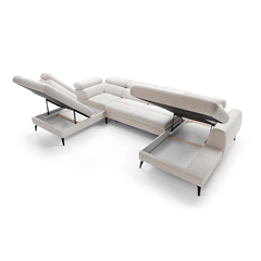 Corner Sofa Bed Chl Left – White