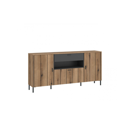 Chest of Drawers – Anthracite & Coast Evoke Oak