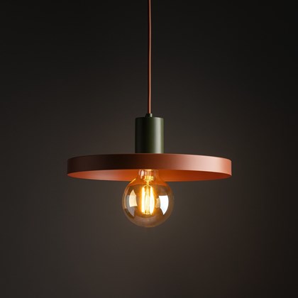 Hanging Lamp Sila 300 - Green & Brick