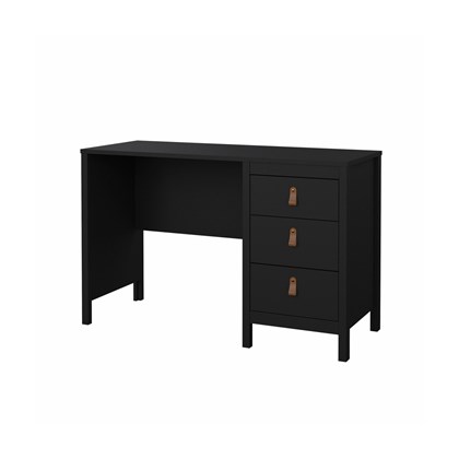 Madrid Desk 3 Drawers Matt Black