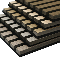 Acoustic Slat Wood Panel - Smoked Oak 2800mm
