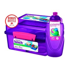 Sistema Lunch Cube Max with Skittle Bottle