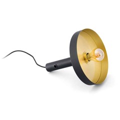 Pendant/Floor Lamp - Black & Gold