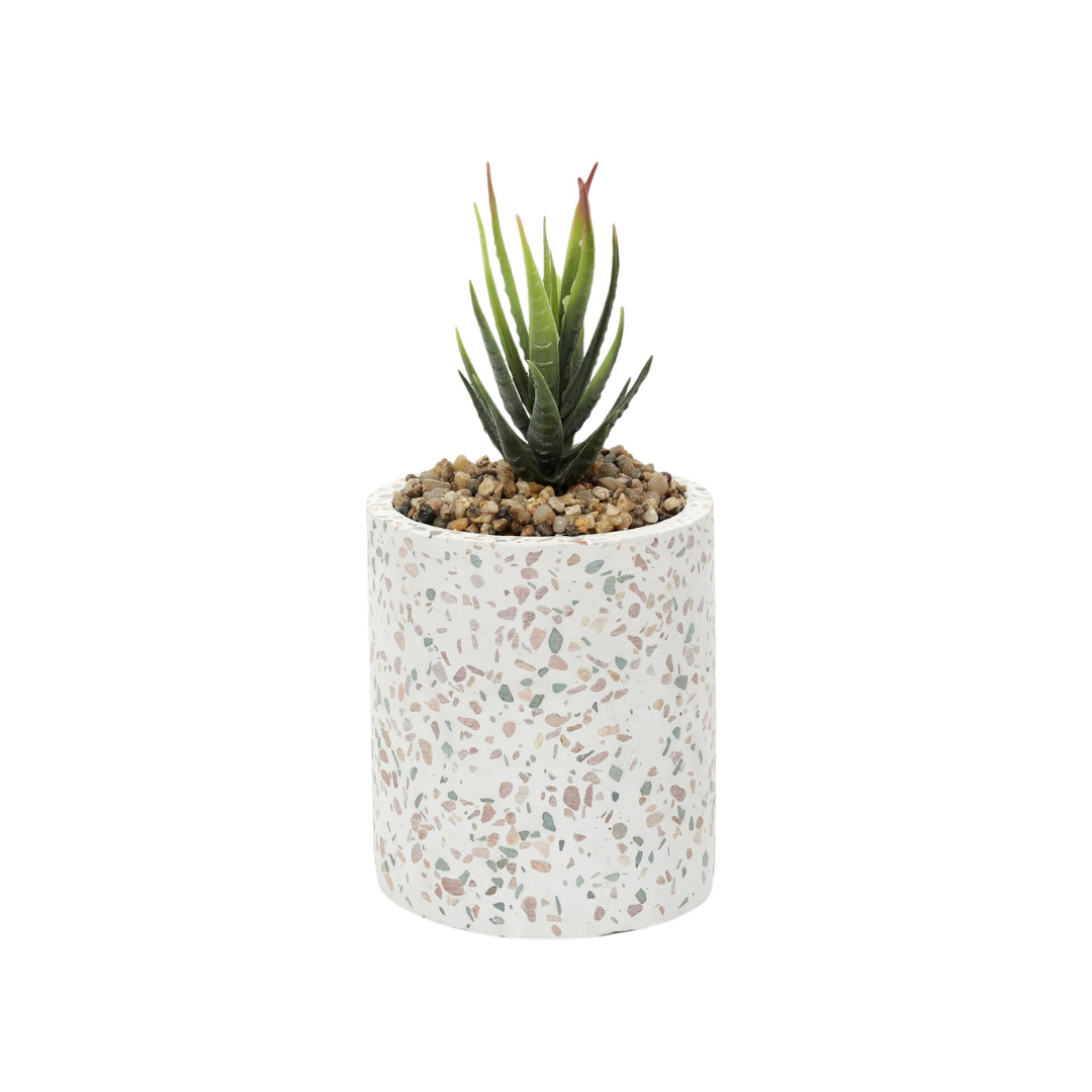 Terrazzo Pot Artificial Plant