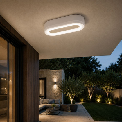 Oval LED Ceiling Light 11W – White