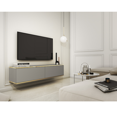 TV Unit Wall Mounting – Grey