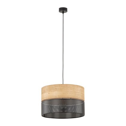 Hanging Lamp Nicol  - Oak & Black