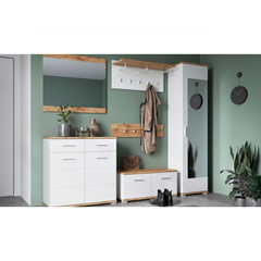 Rectangular Wall Mirror – Oak Wotan