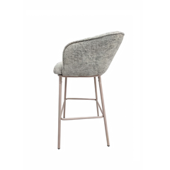 Barstool Grey with Metal Legs