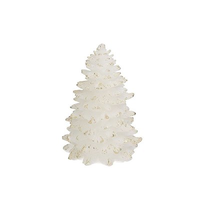 Tree Candle 20 Cm H Ice Wax White