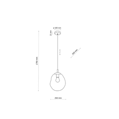 Hanging Lamp – Cognac & Sabia
