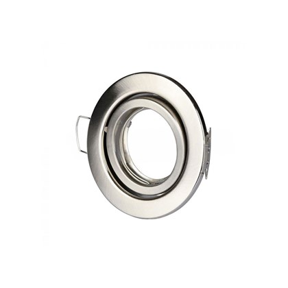 GU10 Housing Round Changing Angle Satin Nickel