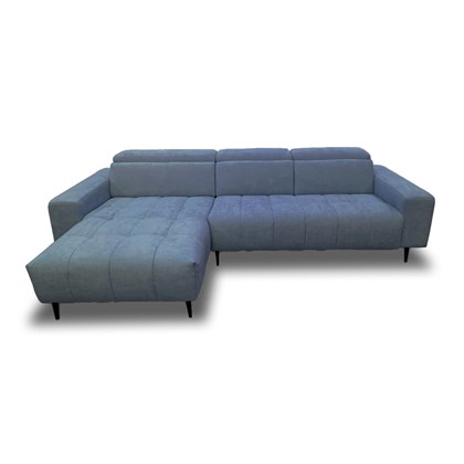 2-Seater Sofa Bed with CHL Left - Steel Blue (BRI 023)