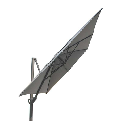 Side Pole Umbrella Hacienda 3x4m Charcoal