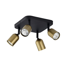 Top Black Gold Lamp 4 Lights