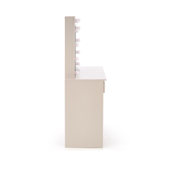 Cashmere Vanity Table with LED Mirror - 2 Drawers