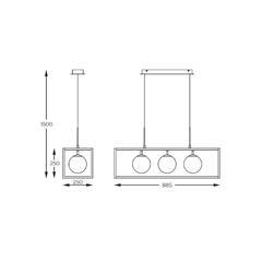Pyro Hanging Lamp Black