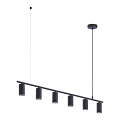 Logan Black Hanging Lamp 6 Panels