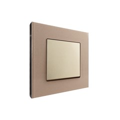 1 Gang 2 Way Switch Gold Temp Glass