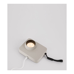Table Lamp Touch Dimmable Sandy Beige Aluminium and Steel