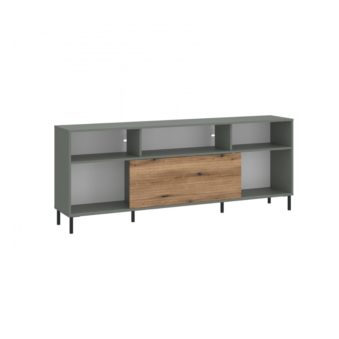 TV Unit Grey-Green PVC Oak Coast Evoke