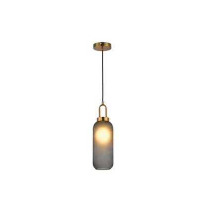 Pendant Light – Grey/Antique Brass