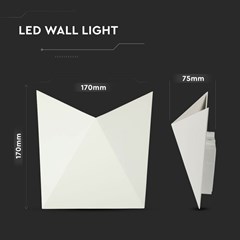 Wall Light 5w Led White Body 3000k Ip65