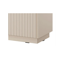 Bedside Table with Drawer – Beige