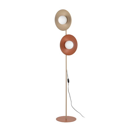 Mix Glass Floor Lamp 2xG9
