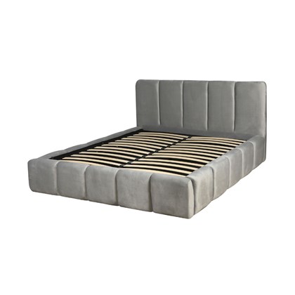 Upholstery Bed with Gas Lift 160x200 - Light Grey