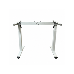 Adjustable Desk 70x120 – White Leg & Wood Top