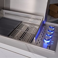 High-End Outdoor Kitchen - White
