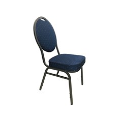 Banquet Chair - Blue & Silver