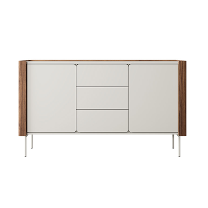 Sideboard 2Doors and Drawers Large - Walnut Warmia Cashmere