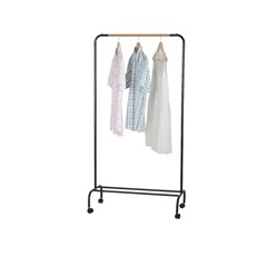 Coat Rack  in Black Wood With Shelf