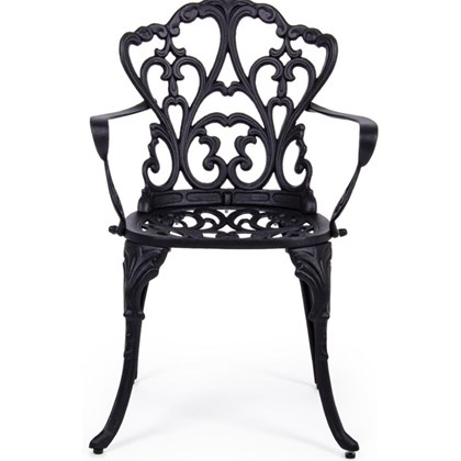 Victoria Charcoal Chair W-Armrest