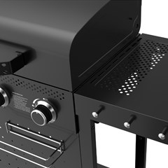 4 Burner Gas Grill Black