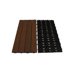 Outdoor WPC Tiles 30x60x2.1cm - Teak