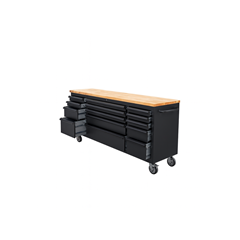 72 Black Tool Chest Black Power Coating