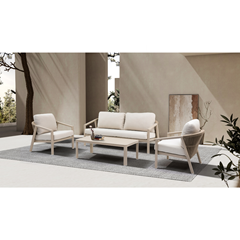 Alumium Sofa Set – Matt Camel & Beige