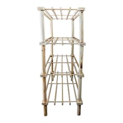 Shoes Rack 4 Layers Made of Natural Wood