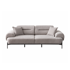 Sofa 3 Seater Monaco Fabric Grey Colour